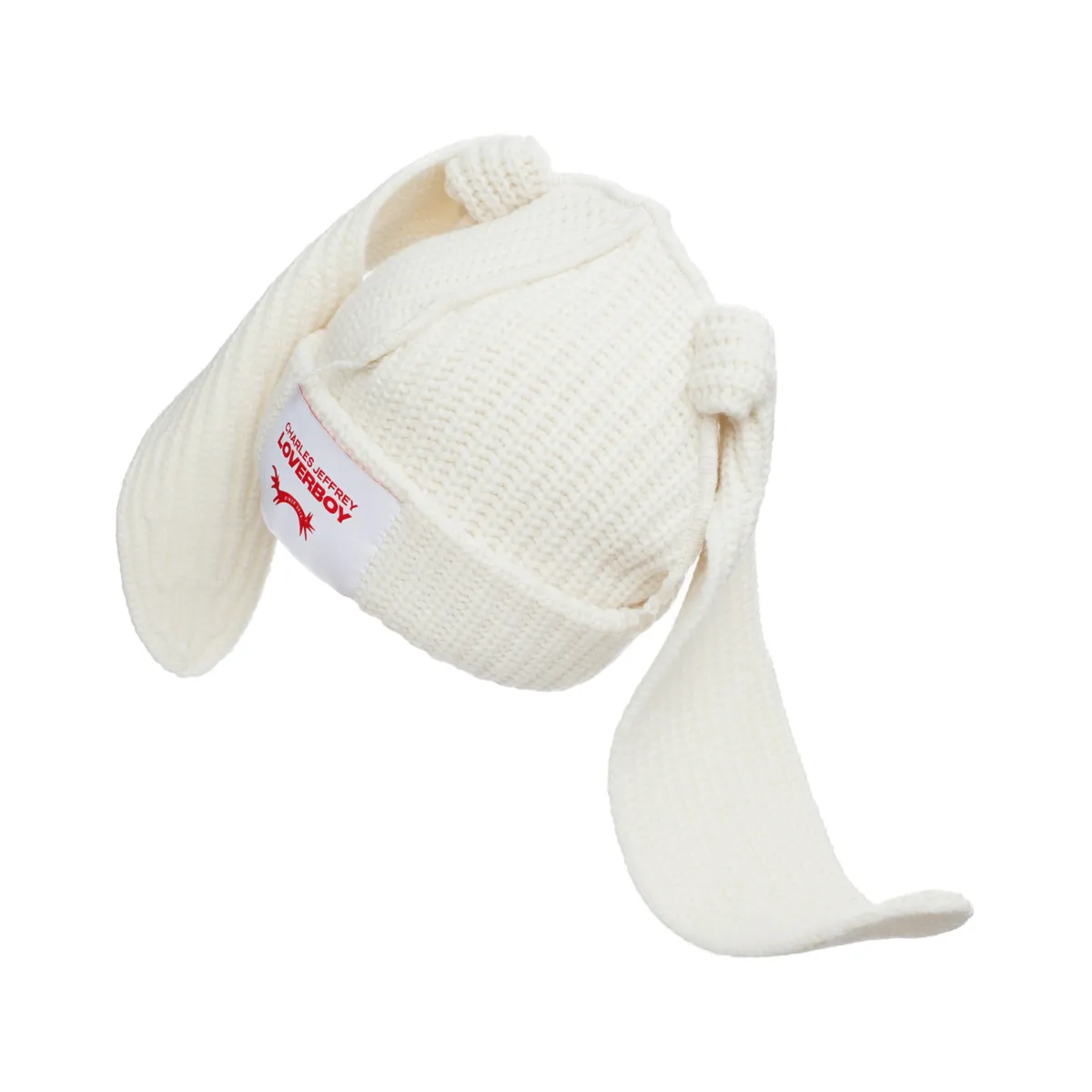 Floppy Rabbit Beanie - Ecru