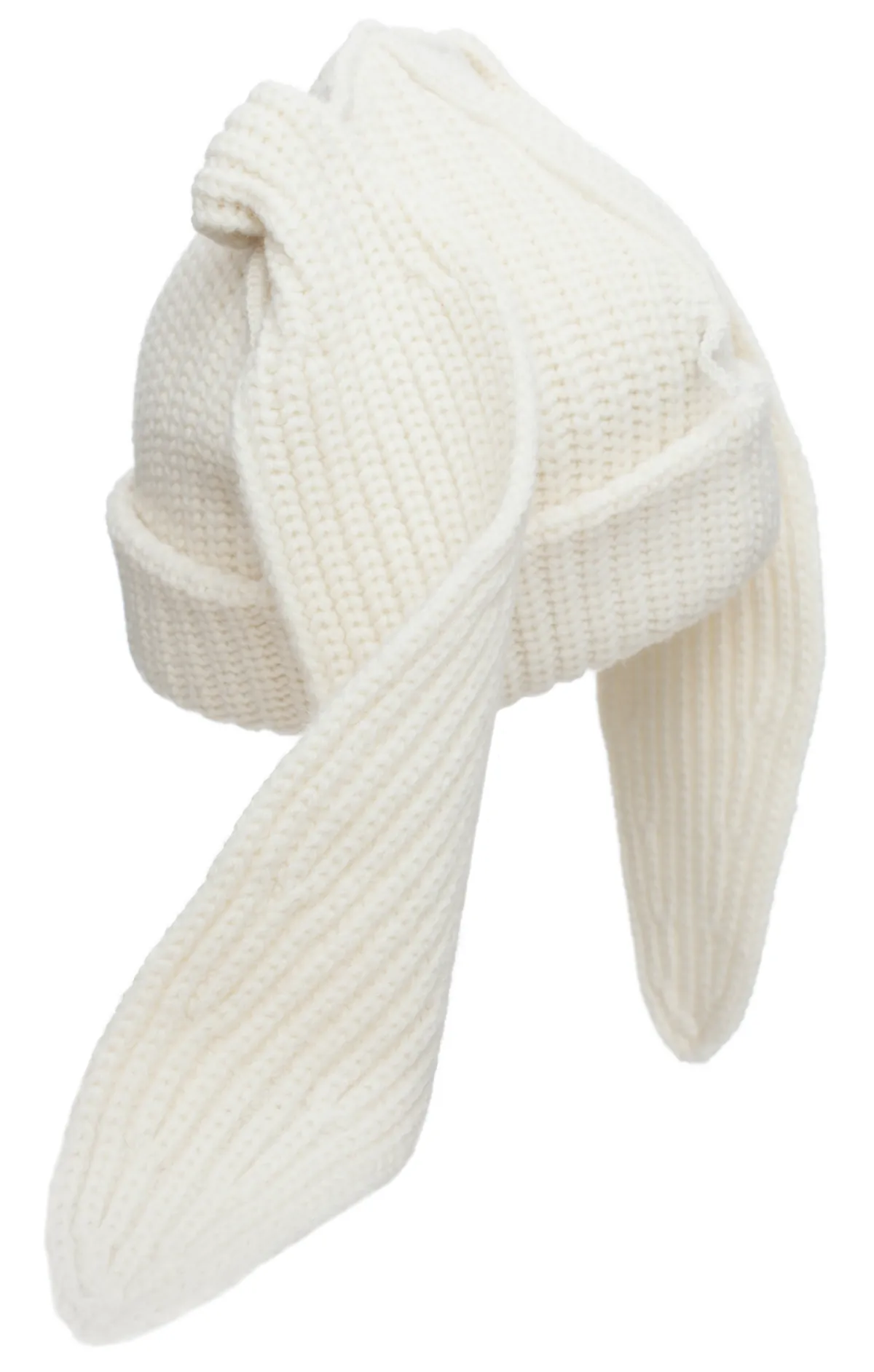 Floppy Rabbit Beanie - Ecru