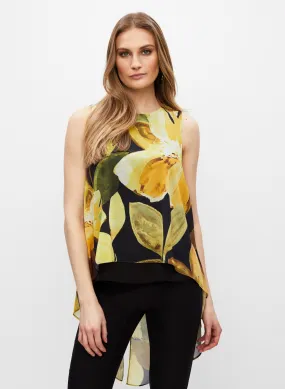 Floral Motif Asymmetric Tunic