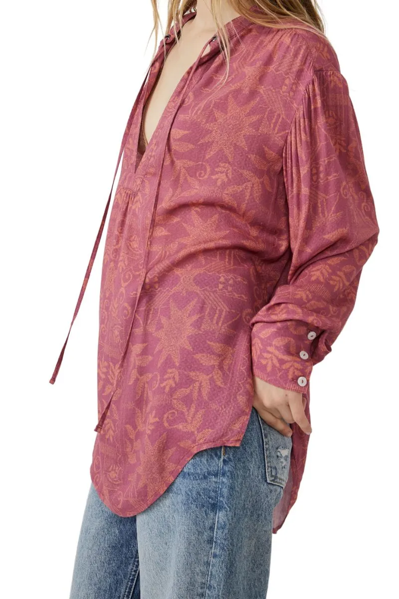 Free People Mia Tunic in Rouge