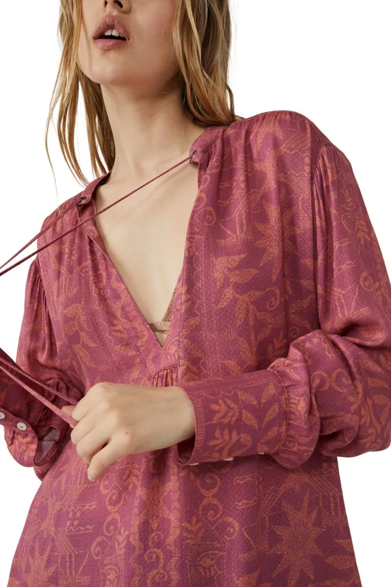 Free People Mia Tunic in Rouge