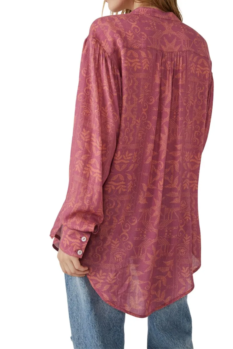 Free People Mia Tunic in Rouge