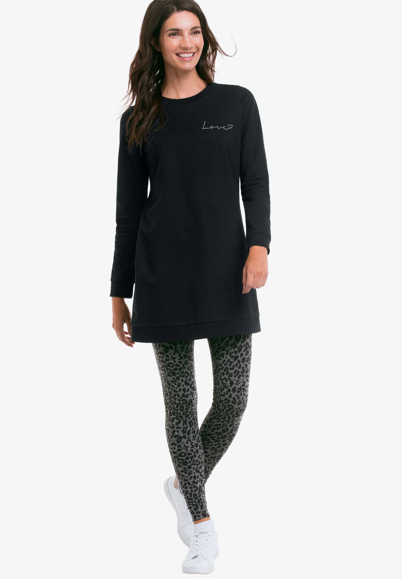 French Terry Love Tunic Sweatshirt