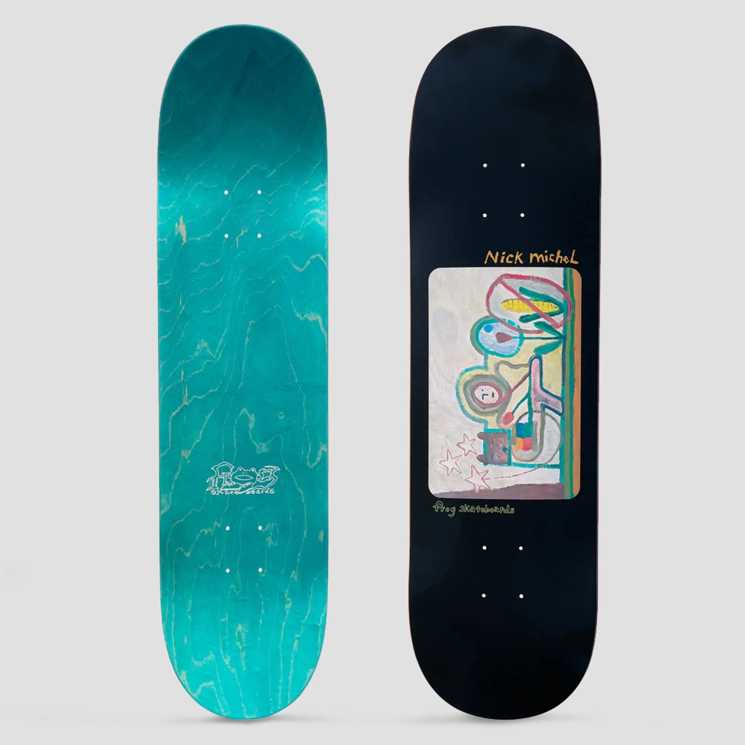 Frog 8.5 Nick Michel Corn Free Skateboard Deck Black