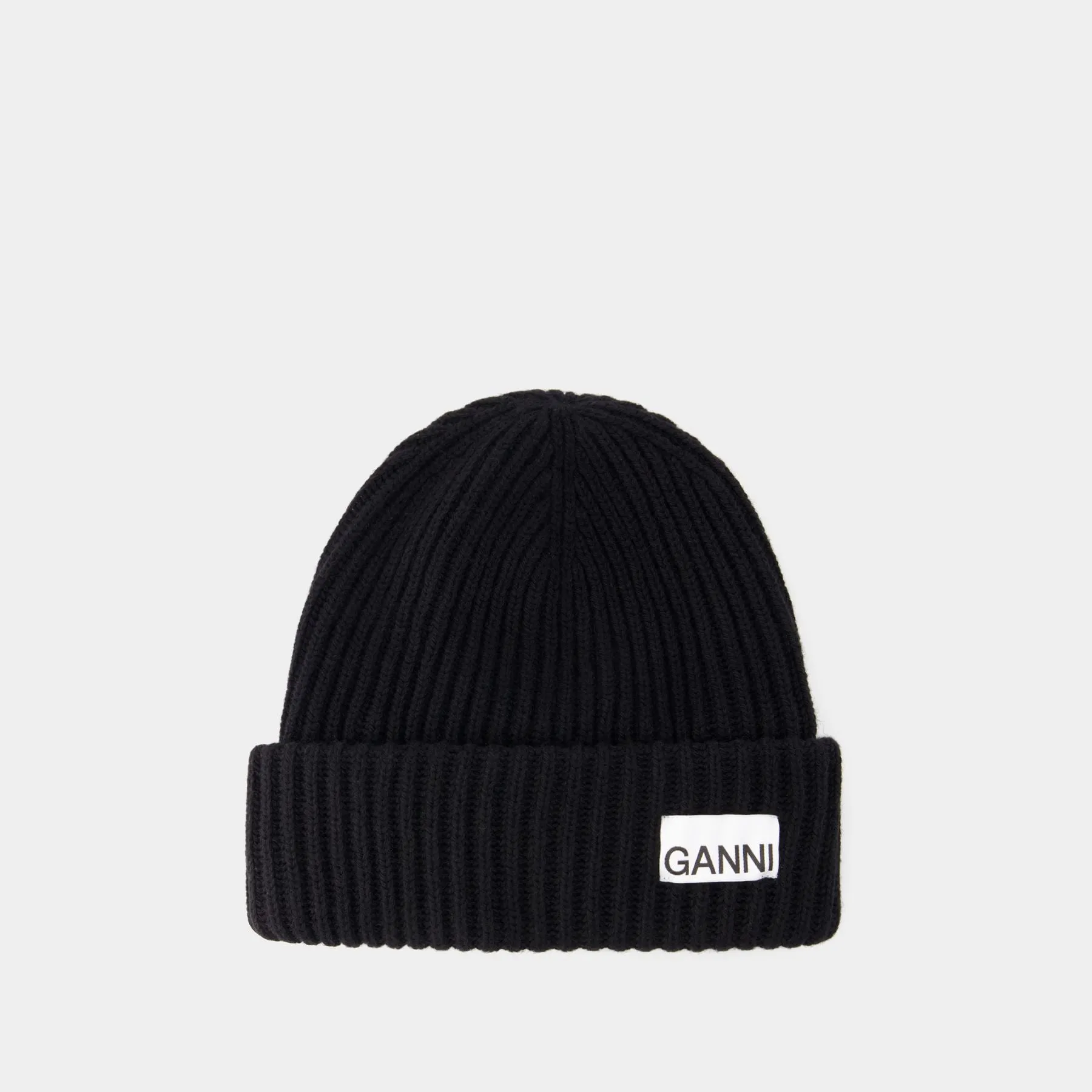 Ganni  Beanie - Ganni - Wool - Black