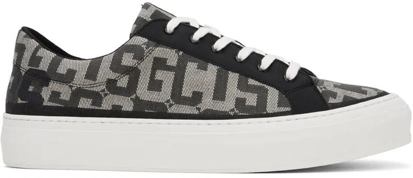 GCDS Black & Off-White Monogram Sneakers