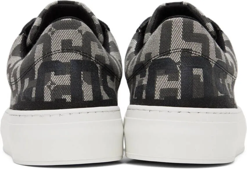 GCDS Black & Off-White Monogram Sneakers