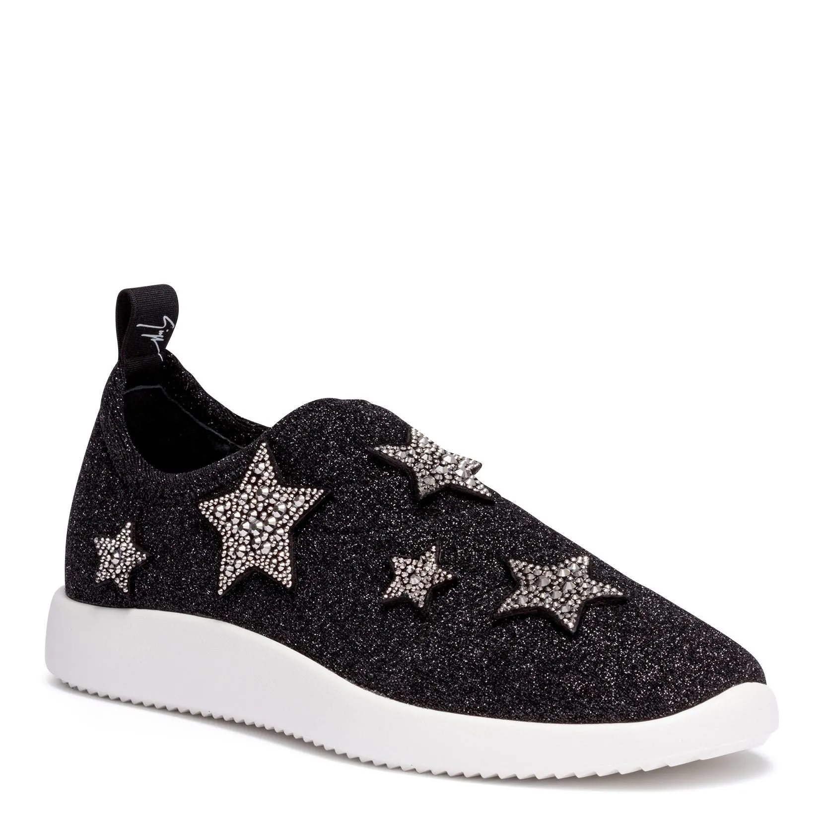 Giuseppe Zanotti Alena Star black glitter sneakers