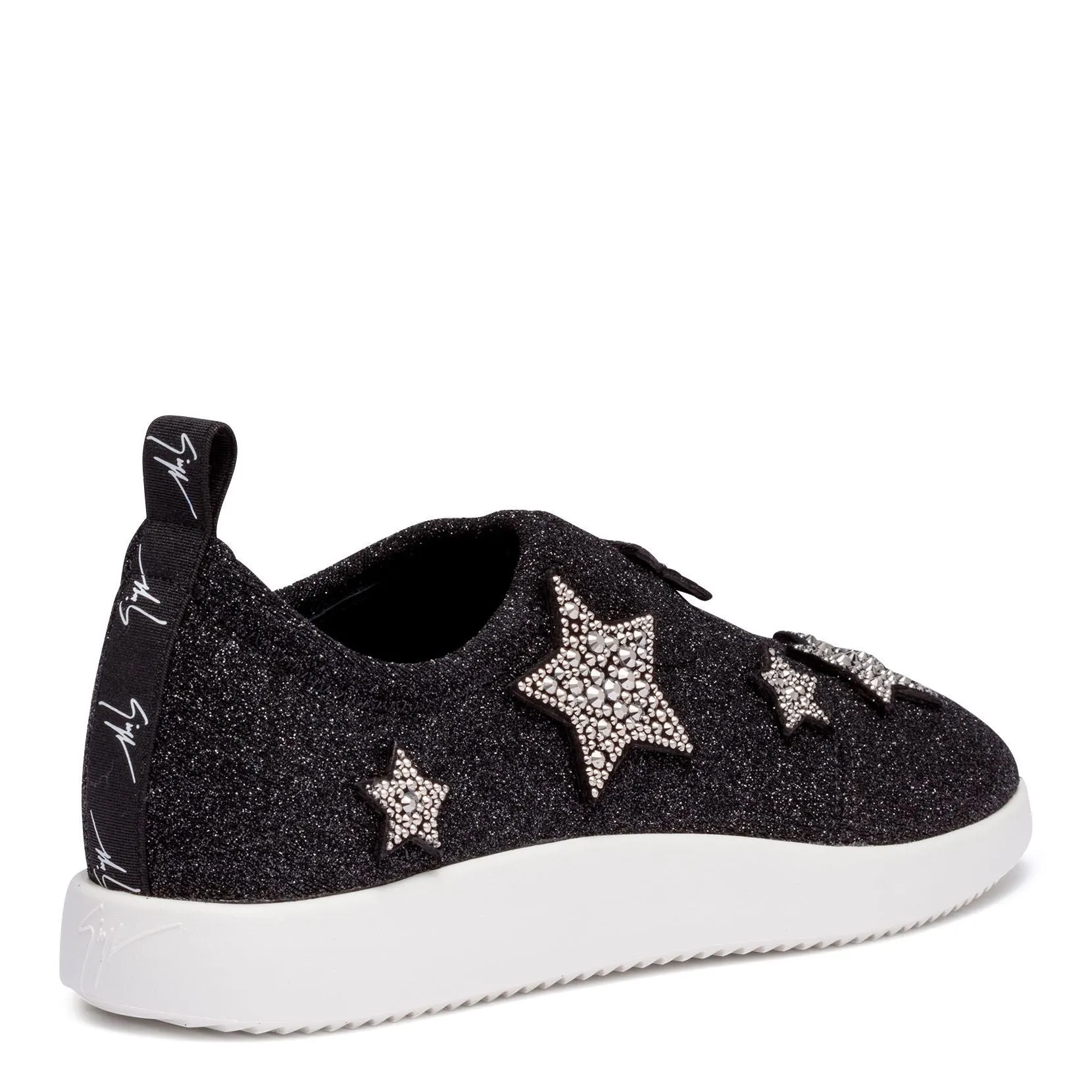 Giuseppe Zanotti Alena Star black glitter sneakers