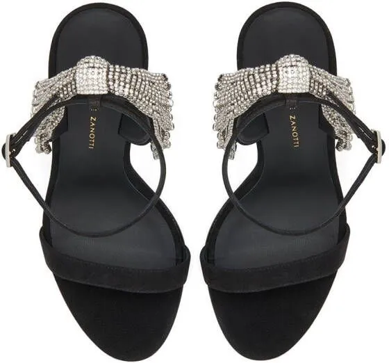 Giuseppe Zanotti Jamila 105mm embellished sandals Black