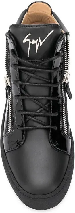 Giuseppe Zanotti side-zip high-top sneakers Black