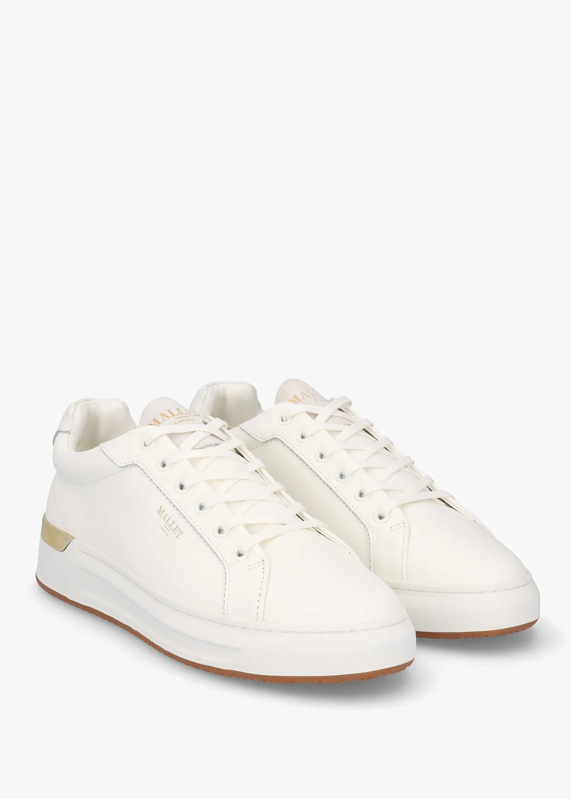 GRFTR White Leather Trainers