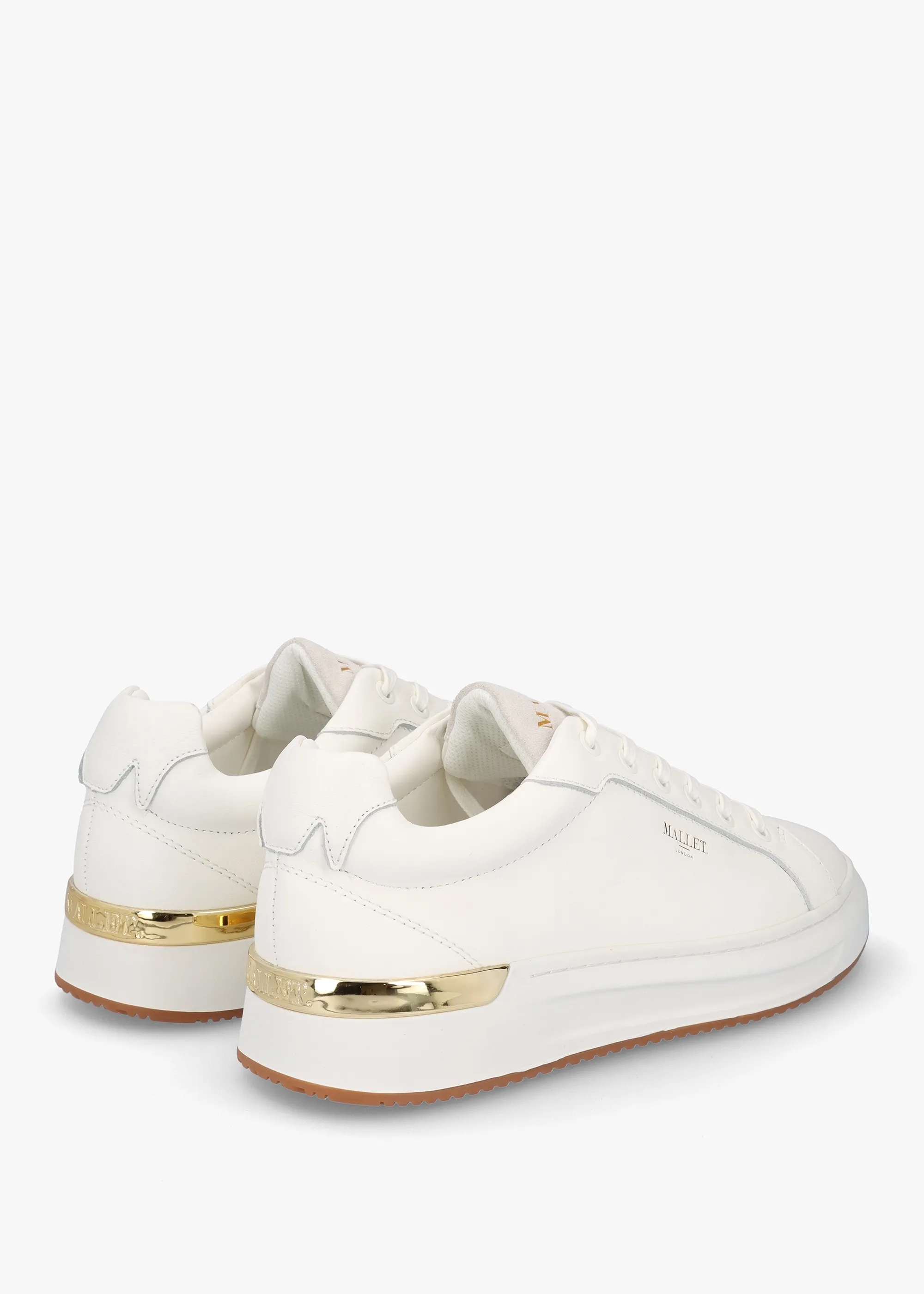 GRFTR White Leather Trainers