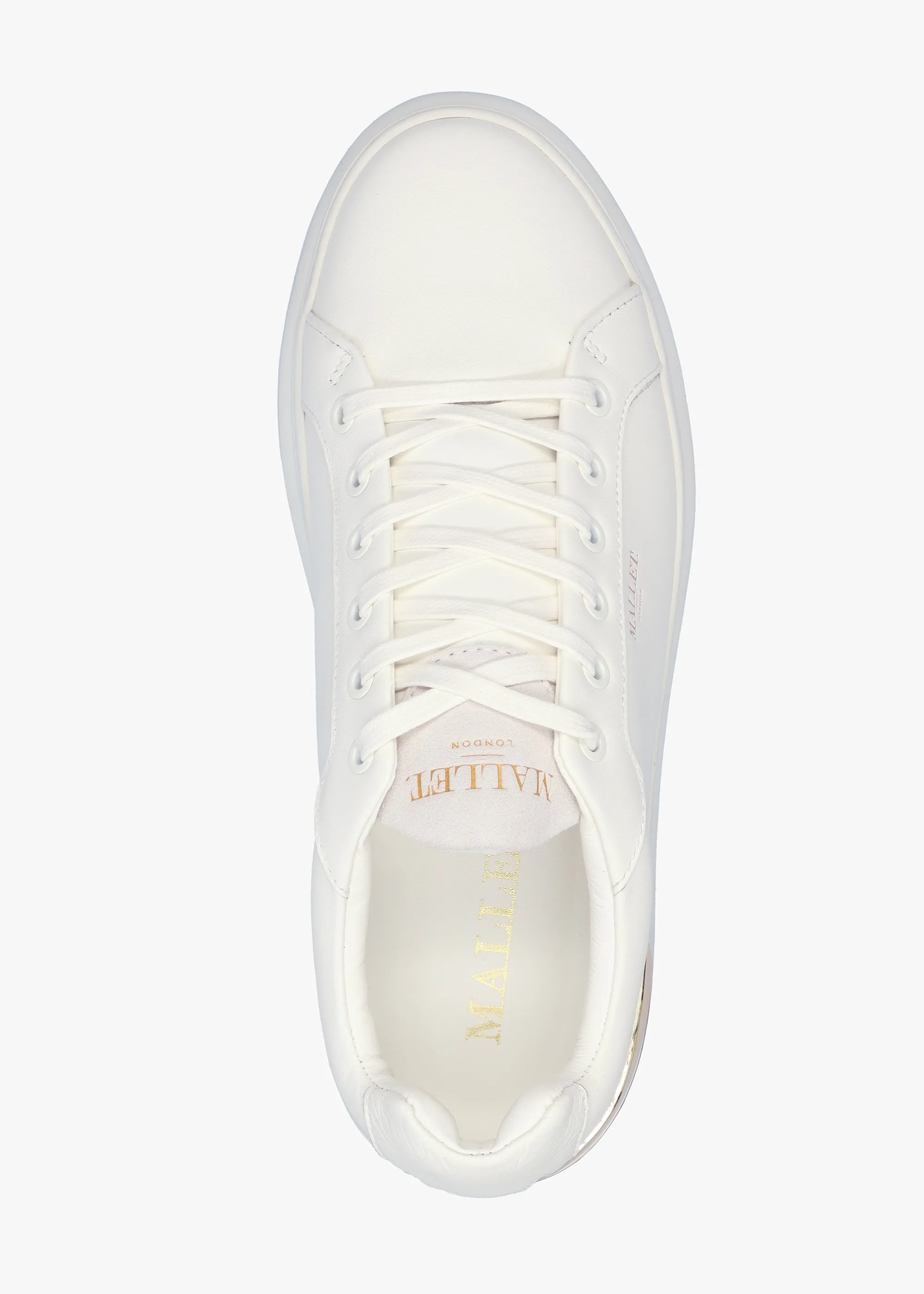 GRFTR White Leather Trainers