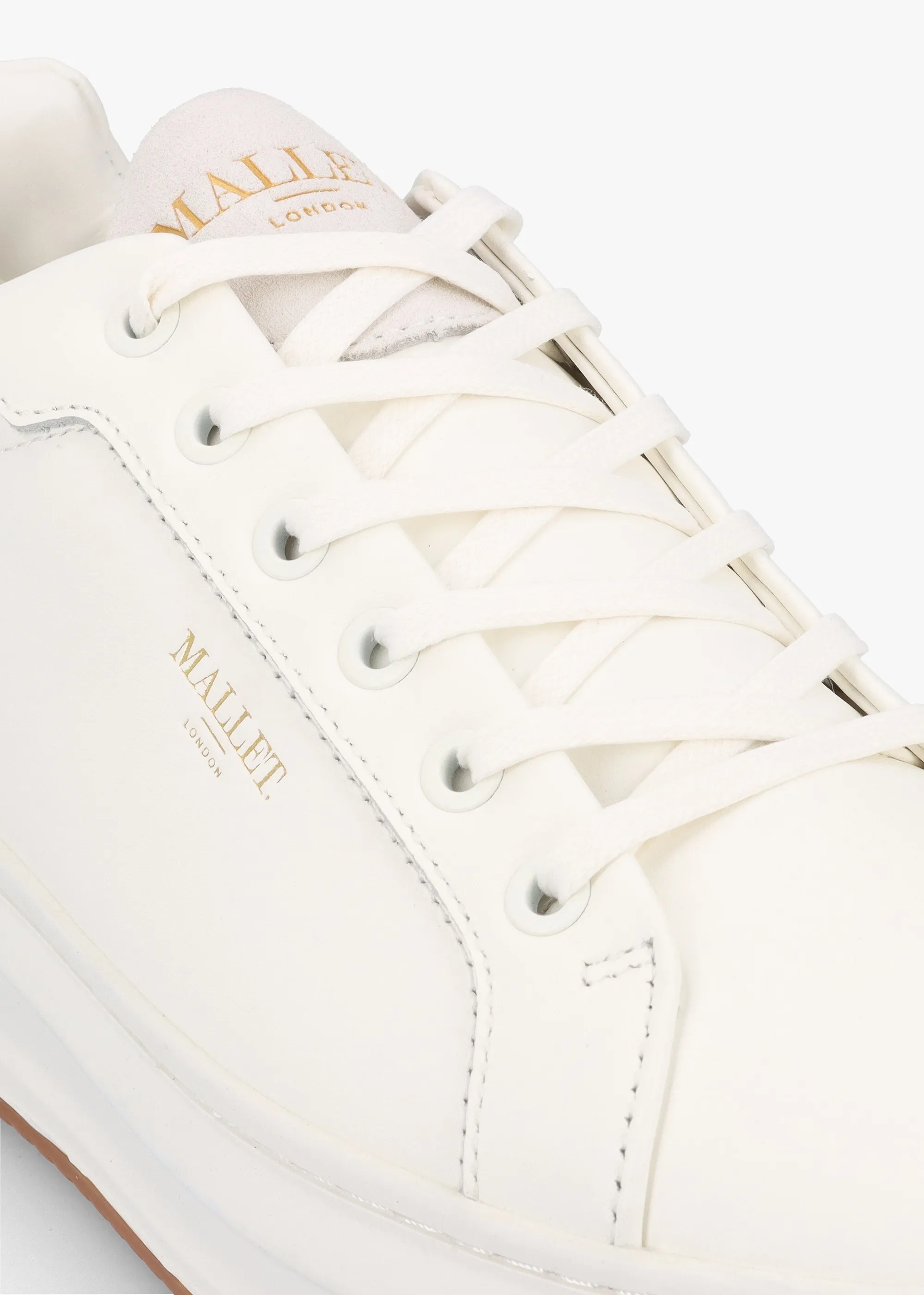 GRFTR White Leather Trainers