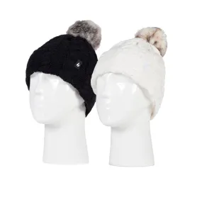 Heat Holders Women's Roll-Up Pom Hat