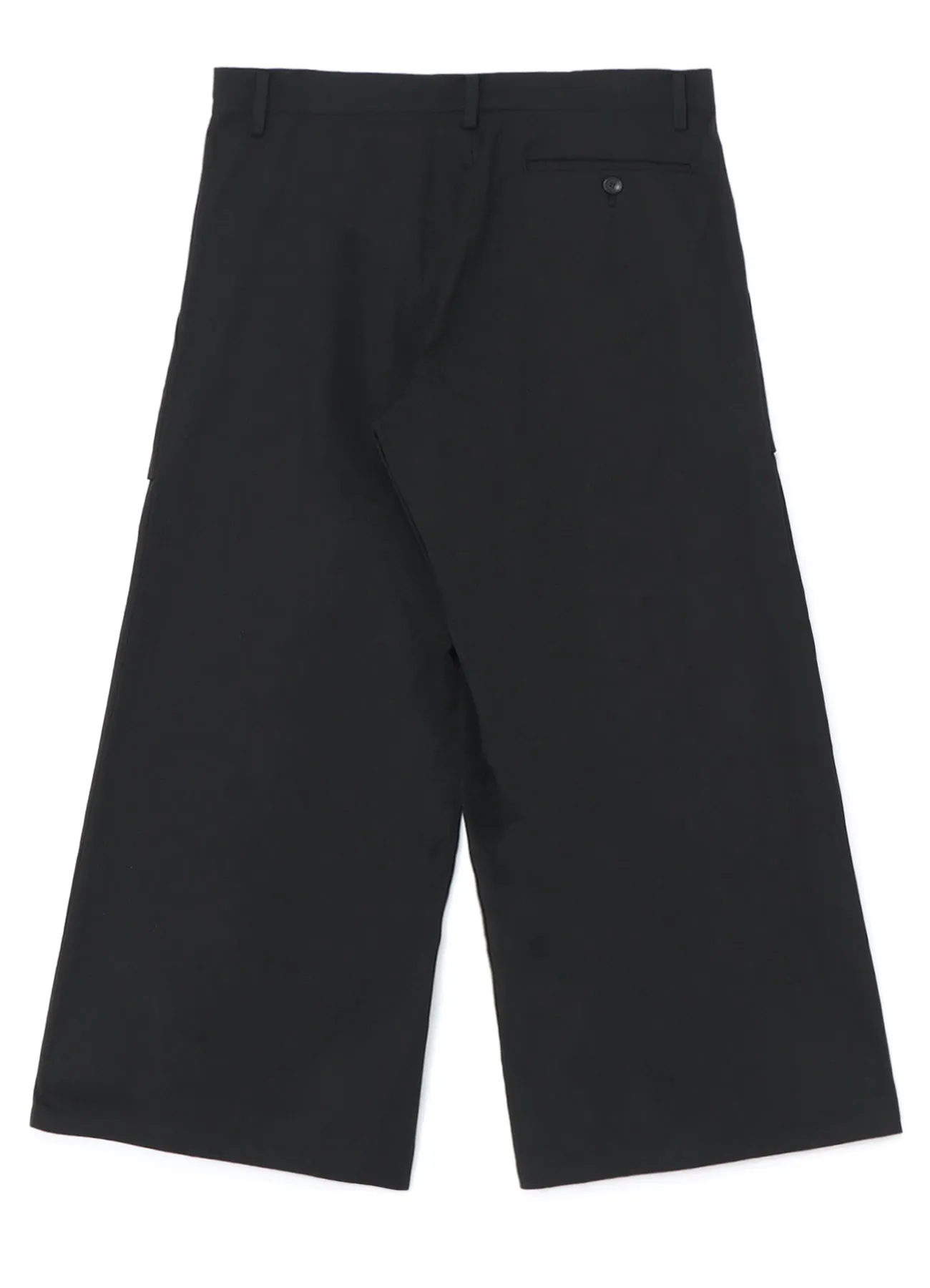 HIGH DENSITY COTTON PLEATED WIDE LEG PANTS