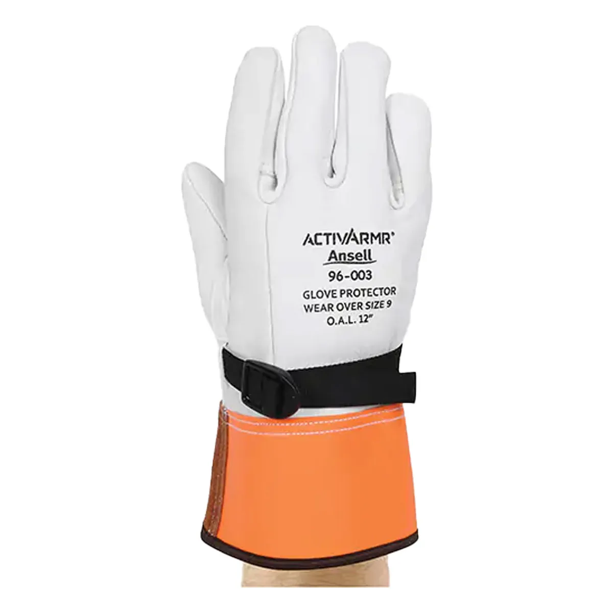 HIGH VOLTAGE LEATHER PROTECTOR GLOVES,SZ10/PR