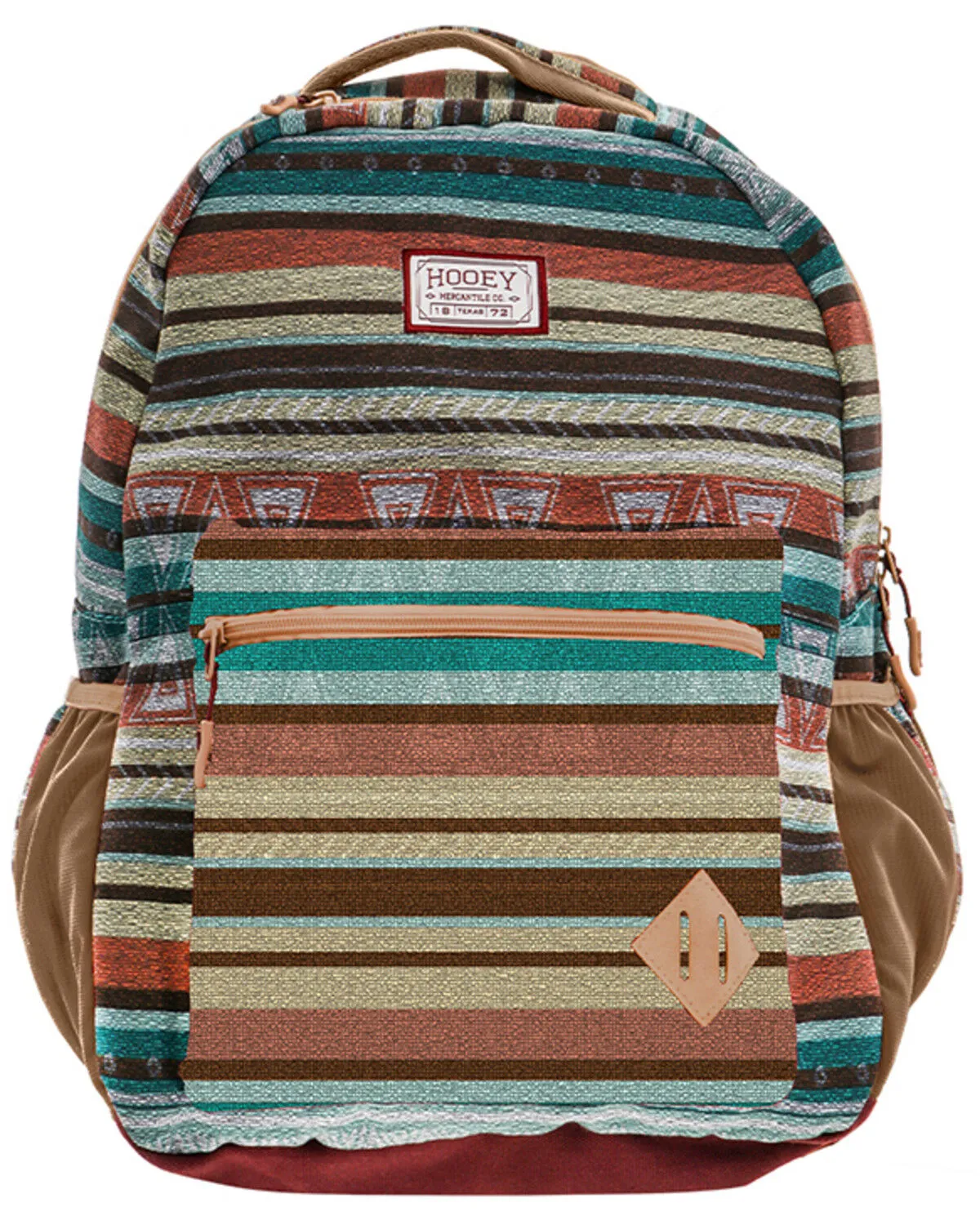 Hooey Recess Serape Striped Print Logo Backpack