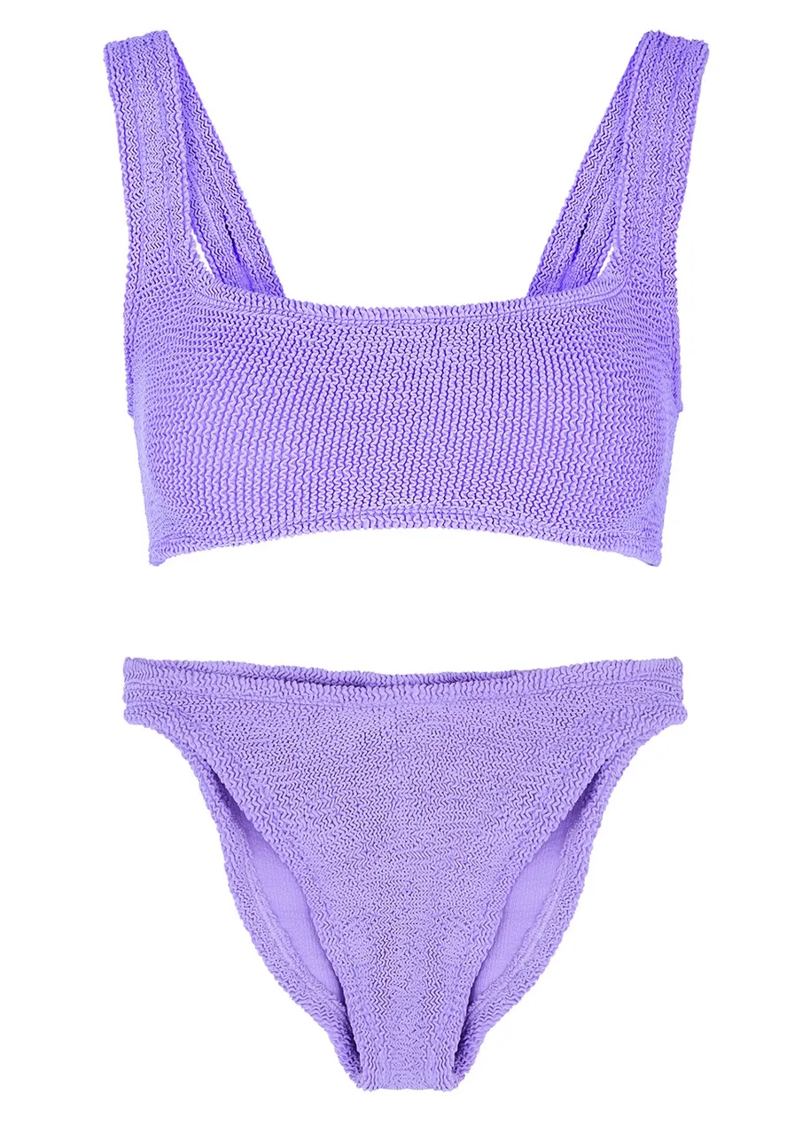 HUNZA G Xandra seersucker bikini -                         -                     -                