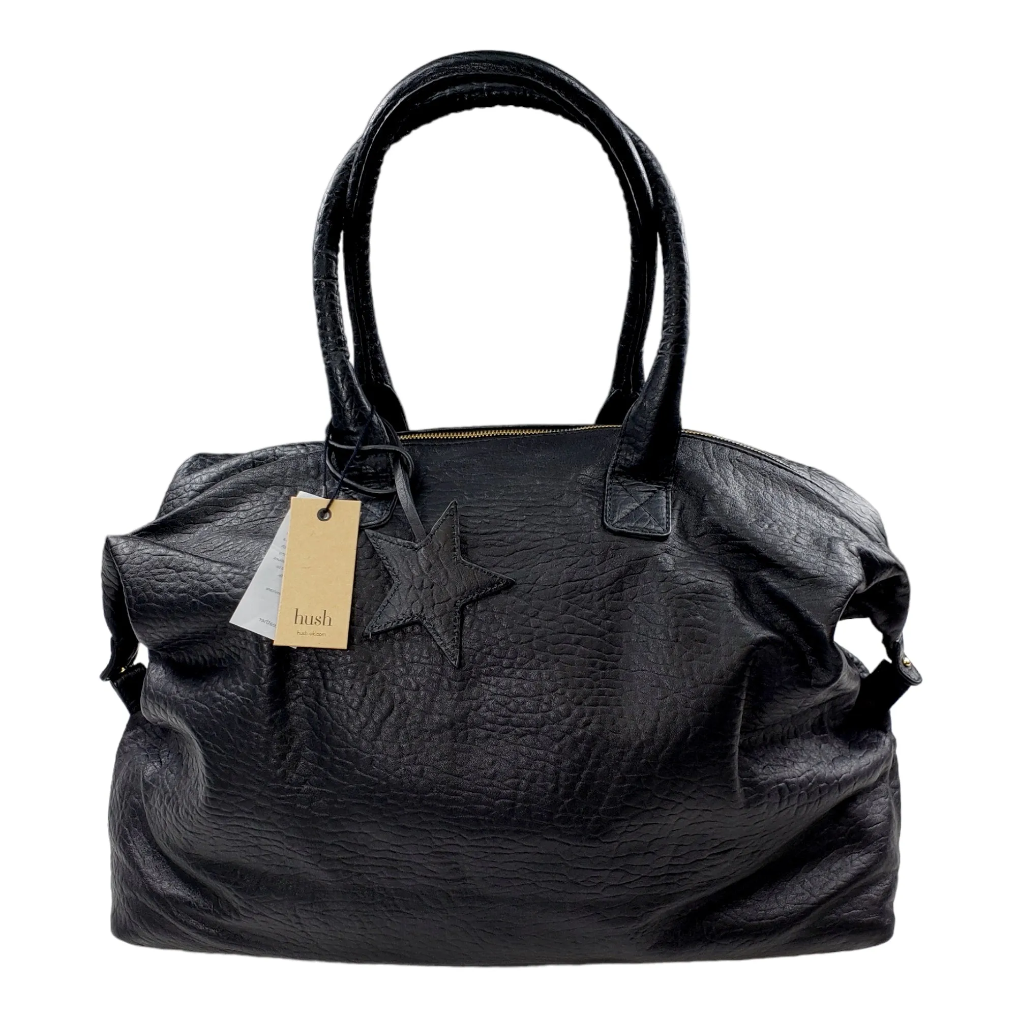 Hush Black Leather Gabby Weekend Bag