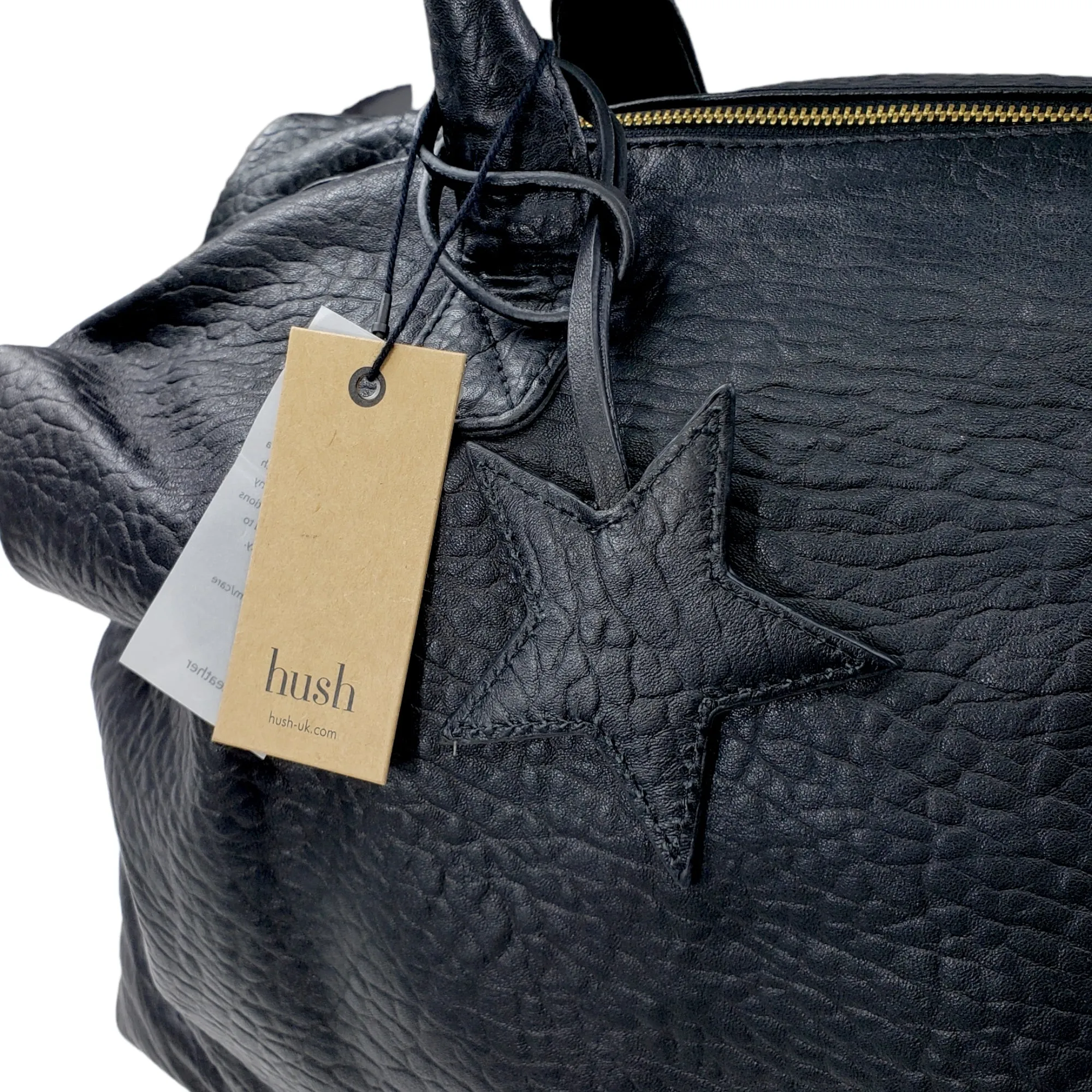 Hush Black Leather Gabby Weekend Bag