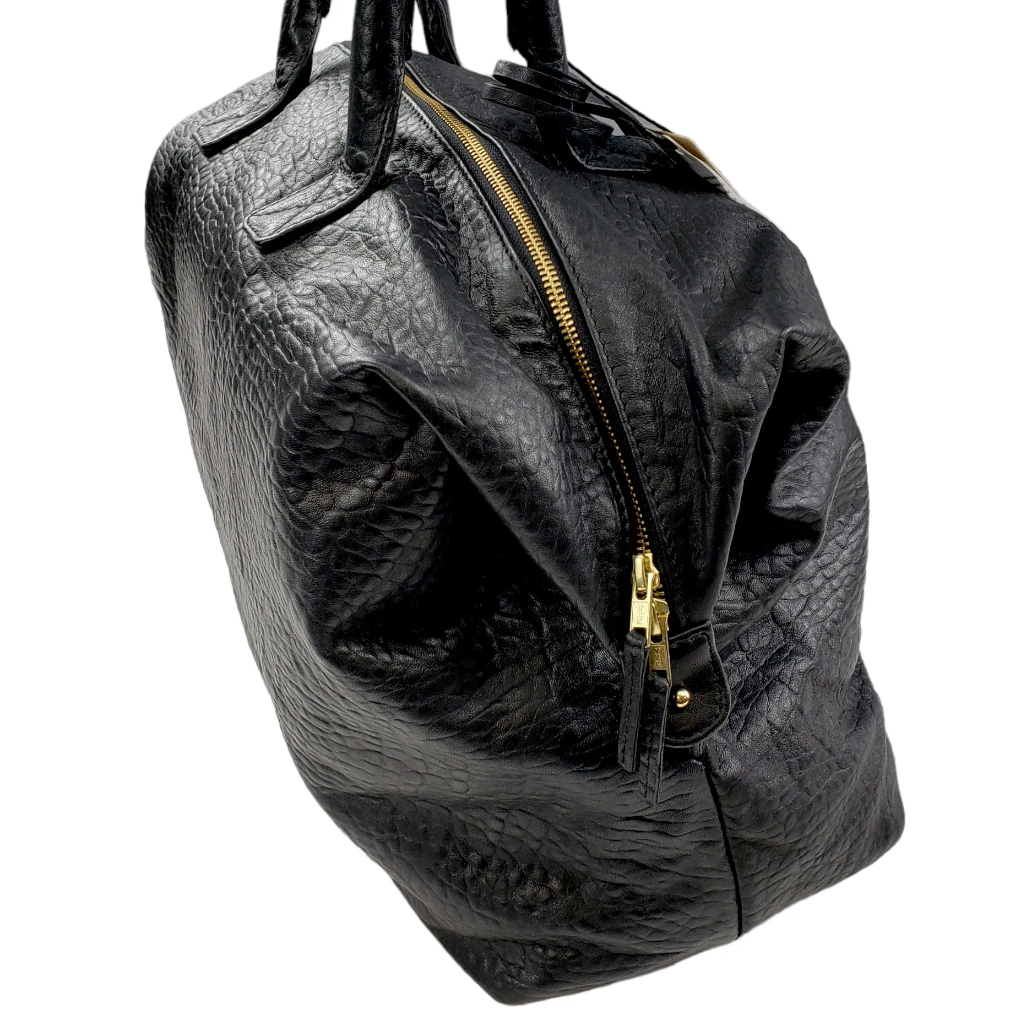 Hush Black Leather Gabby Weekend Bag