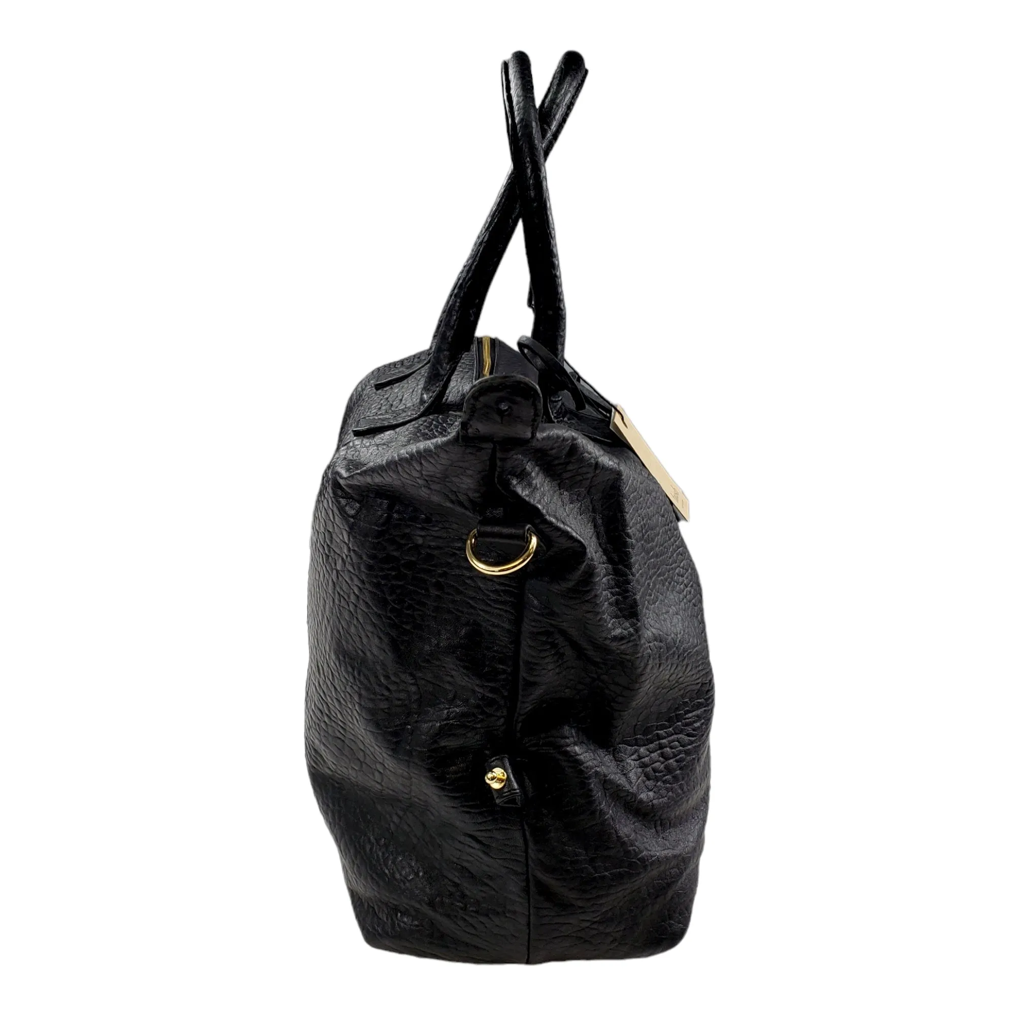 Hush Black Leather Gabby Weekend Bag