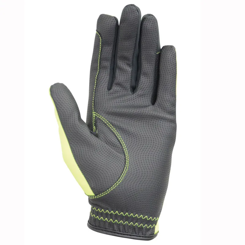 Hy5 Xtreme Softshell Adults Riding Gloves - Reflective Yellow