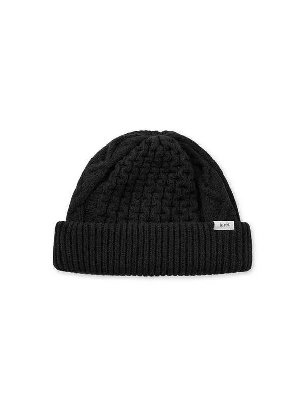 Hybrid Cable Beanie - Black