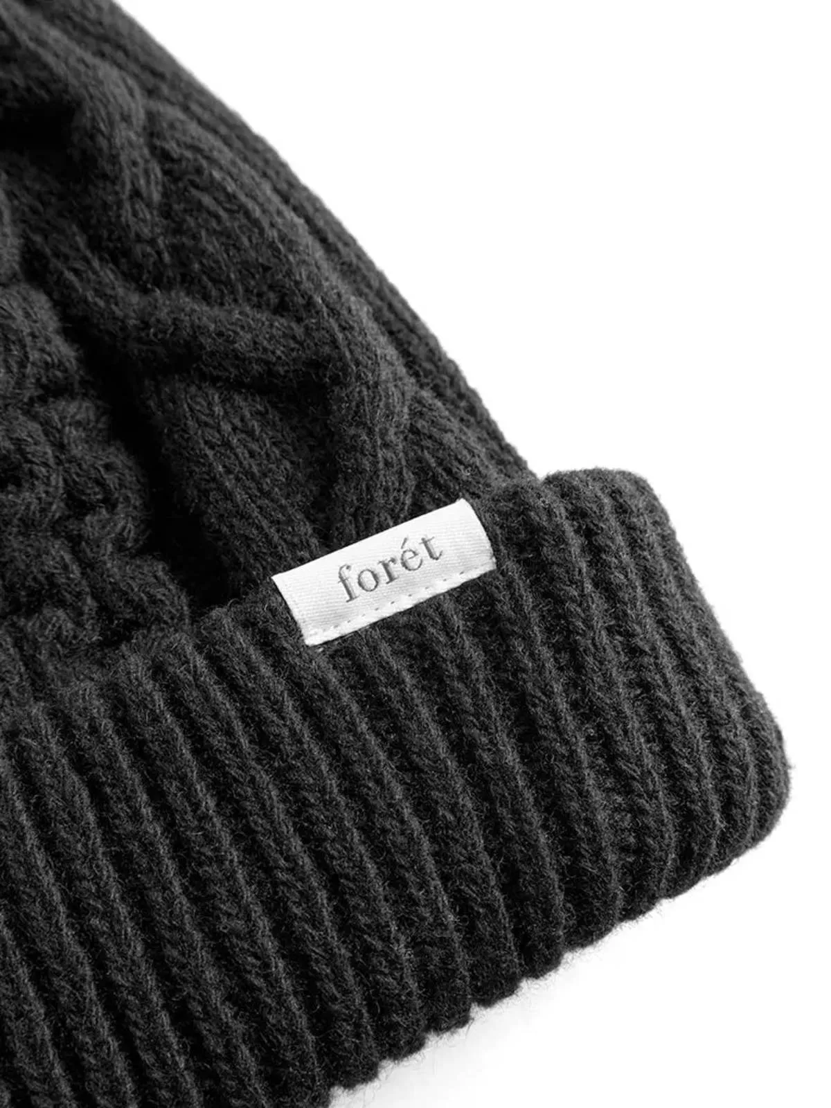 Hybrid Cable Beanie - Black