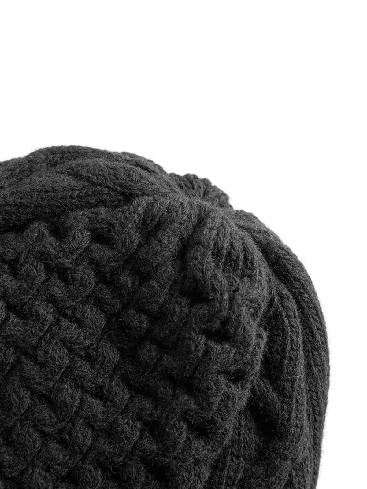 Hybrid Cable Beanie - Black