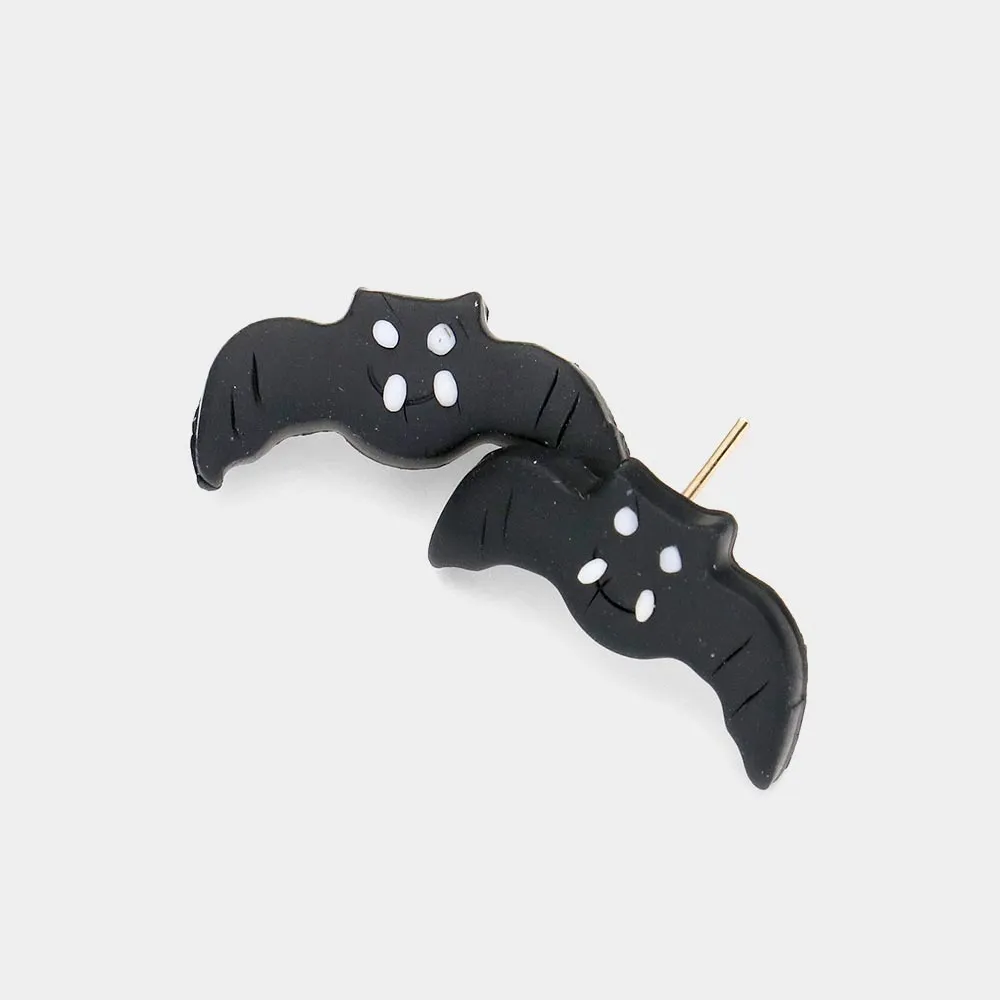 iLLASPARKZ Polymer Clay Bat Stud Earrings