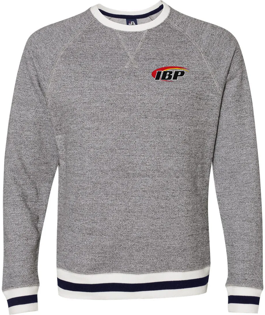 J America Peppered Fleece Crewneck Sweatshirt