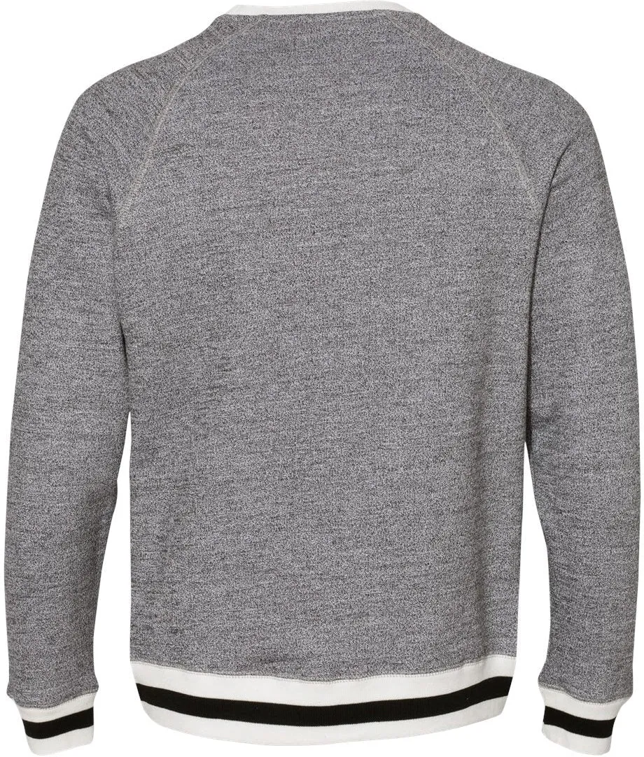 J America Peppered Fleece Crewneck Sweatshirt