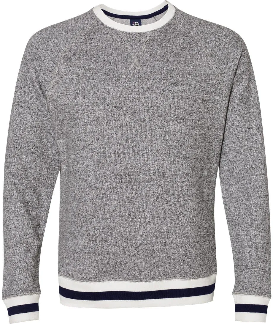 J America Peppered Fleece Crewneck Sweatshirt