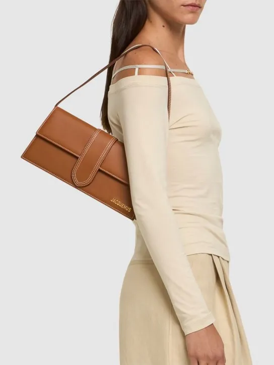 Jacquemus   Le Bambino Long leather shoulder bag 