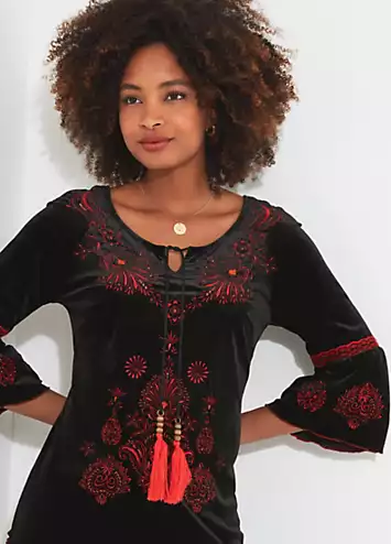 Joe Browns Evie Embroidered Tunic Dress | Kaleidoscope