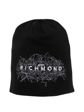 John Richmond Beanie Logo Black