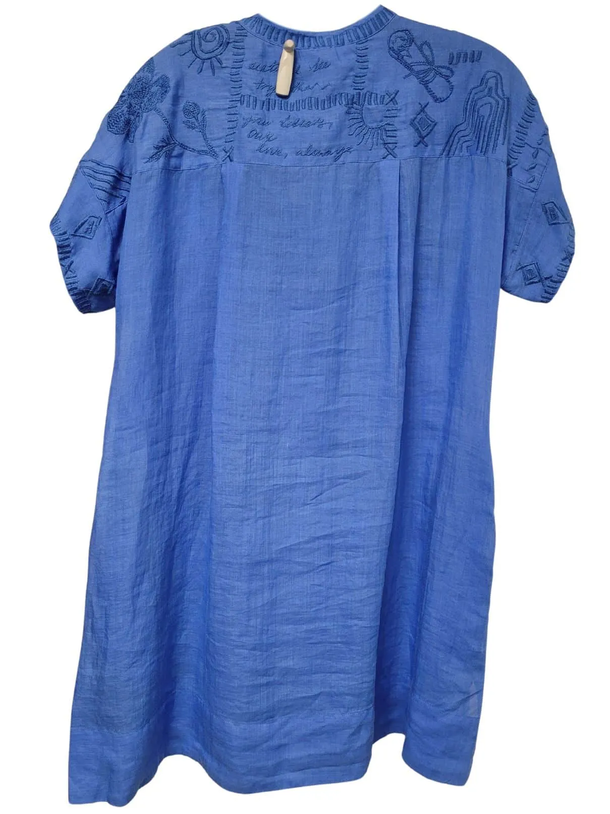 Johnny Was Botanical Swing Tunic in Ultramarine