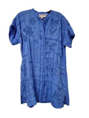 Johnny Was Botanical Swing Tunic in Ultramarine