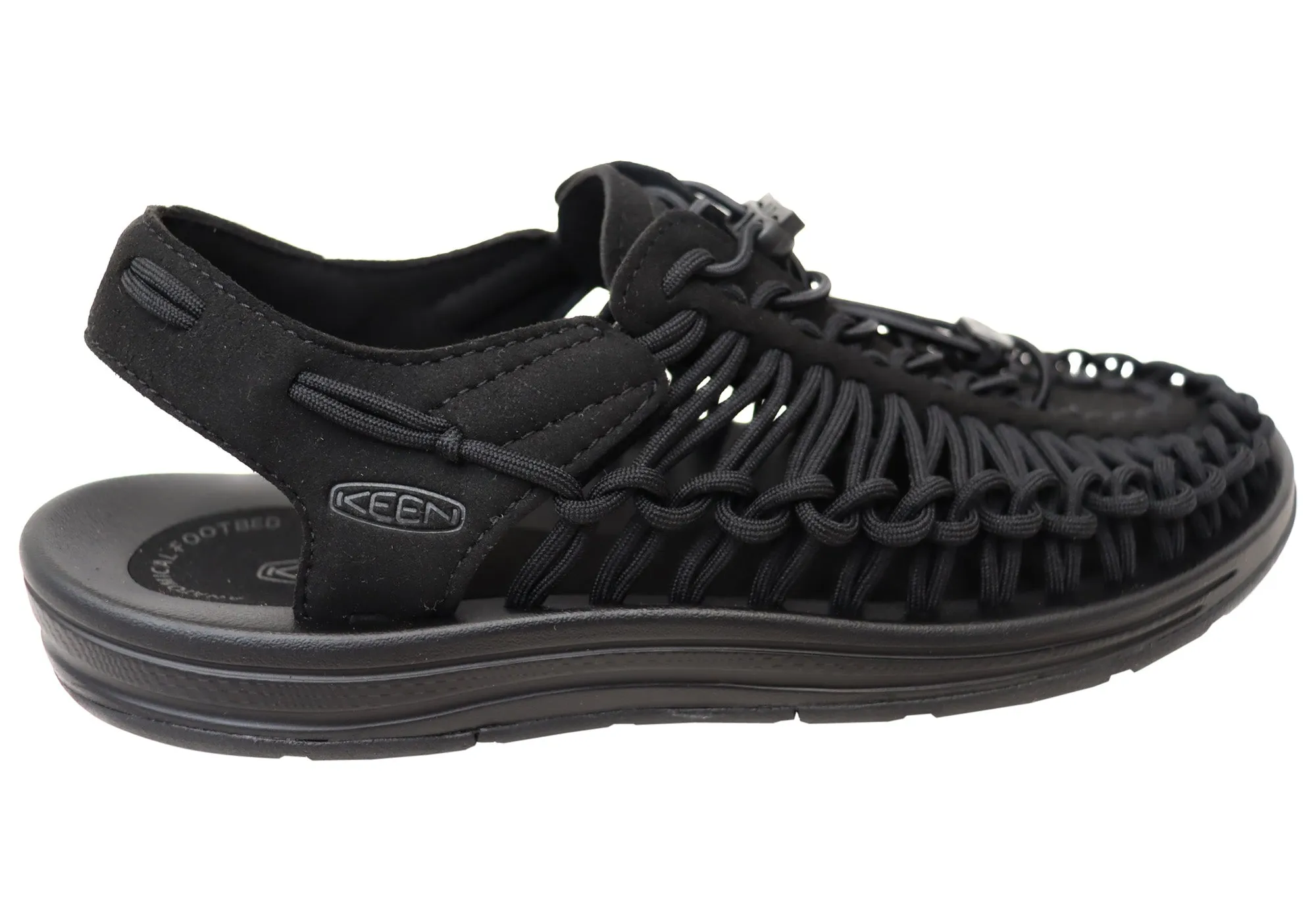 Keen Mens Uneek Comfortable Black Sandals