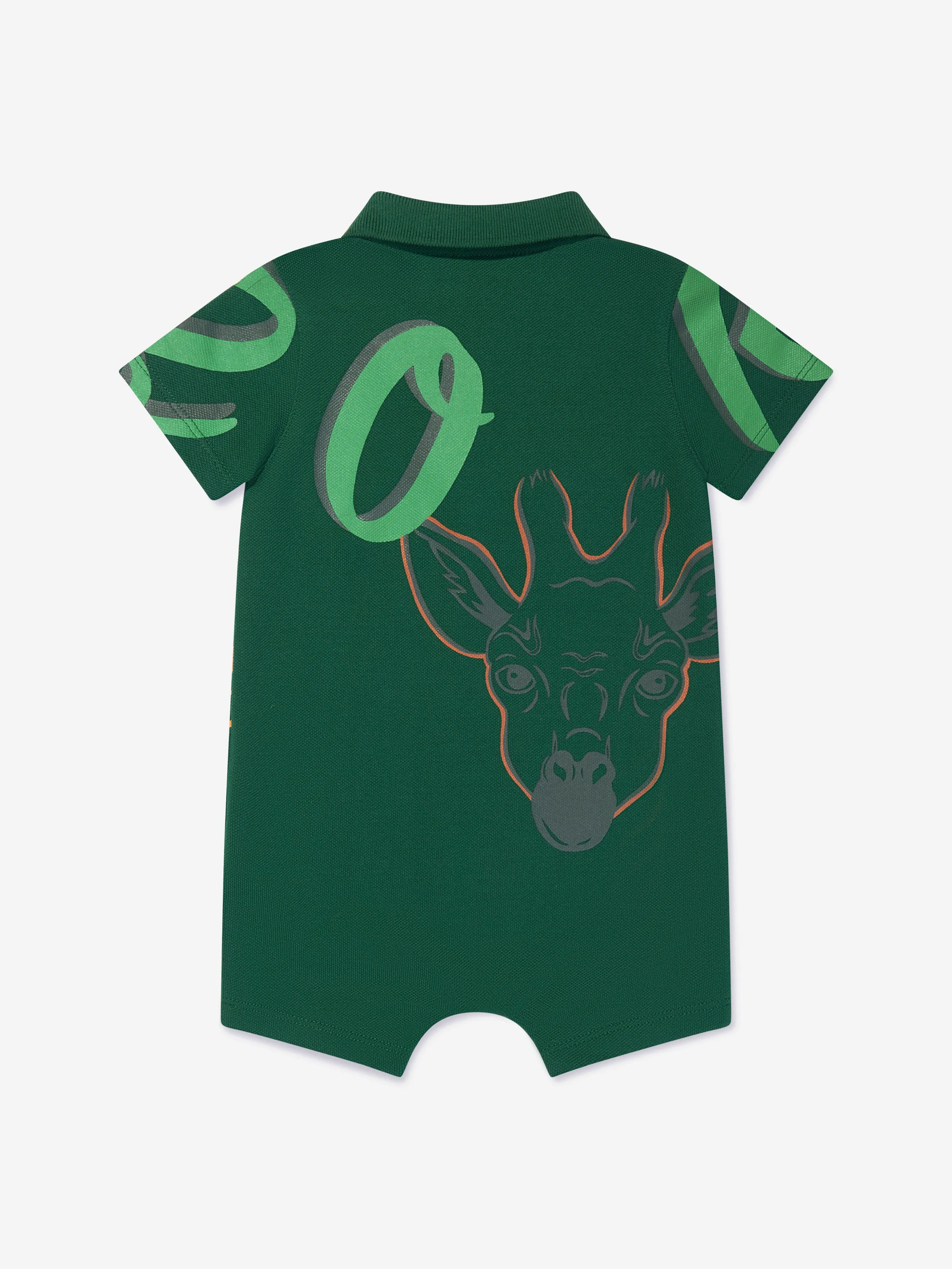 KENZO KIDS - Baby Boys Multi Iconic Romper in Green | Childsplay Clothing