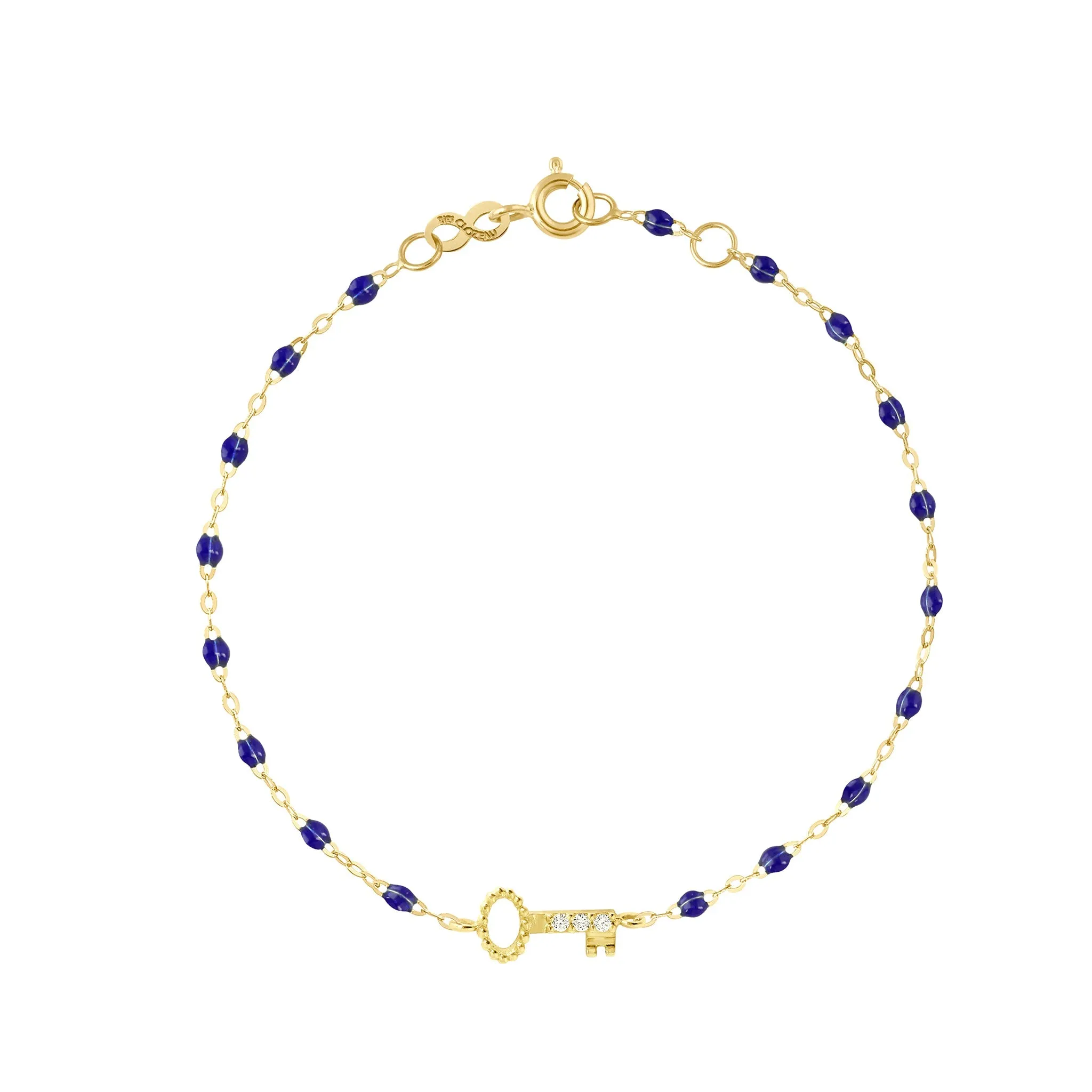 Key Diamond Lapis Bracelet, Yellow Gold, 6.7