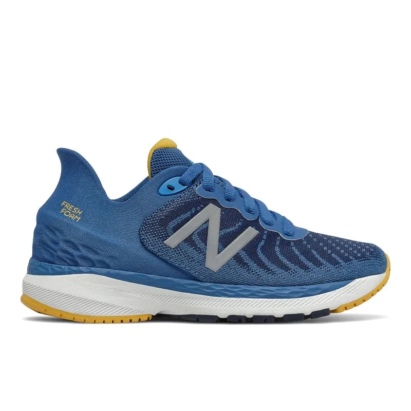 Kids’ New Balance Fresh Foam 860v11 Sizes 3.5-7 – Blue/Gold