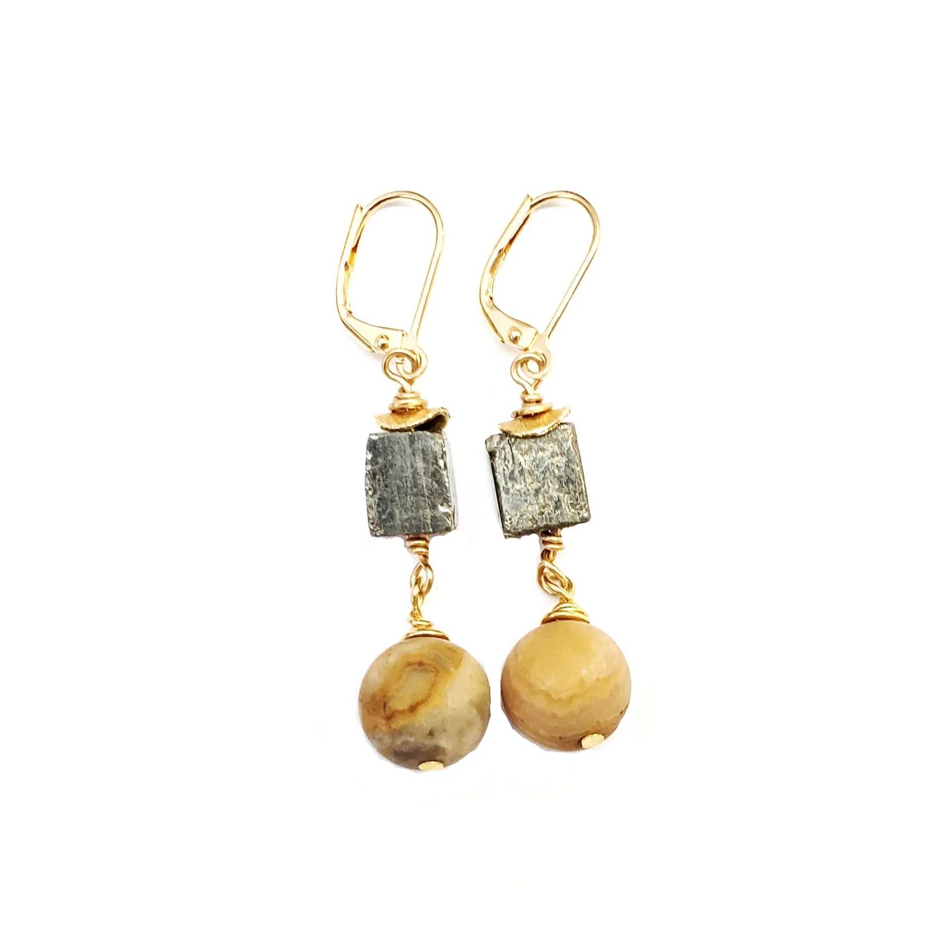 Kinza Taupe Earrings