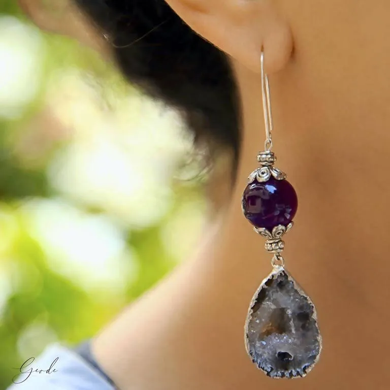 Koine Earrings - Geode Gems