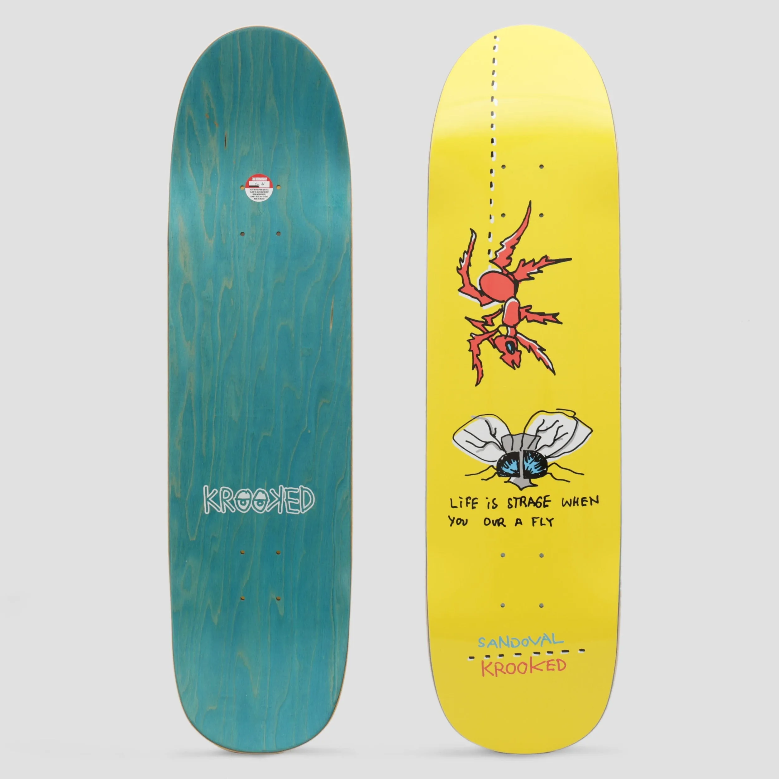 Krooked 8.25 Sandoval Fly Skateboard Deck