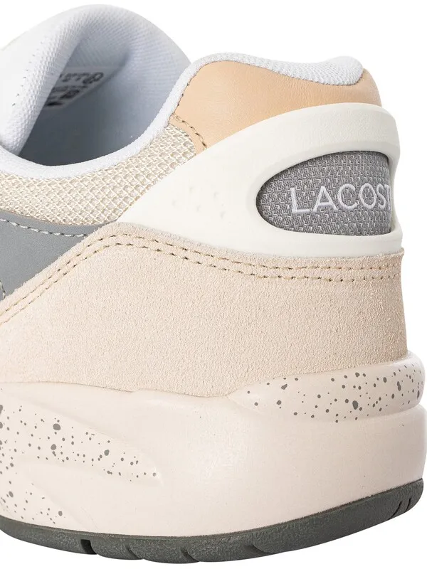 Lacoste Storm 96 LO VTG 124 3 SMA Suede Trainers - Off White/Dark Grey