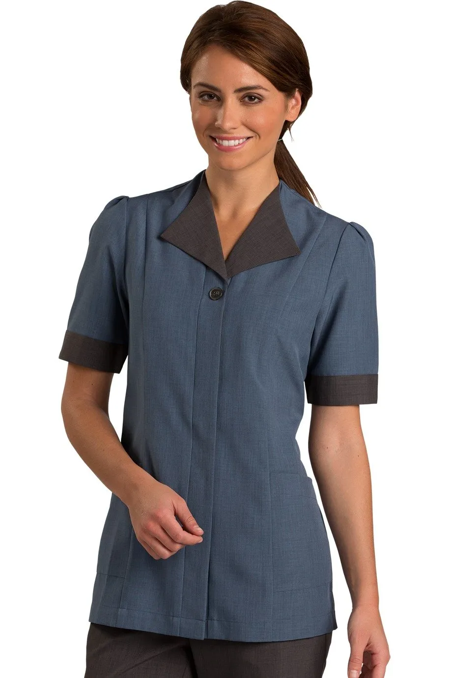 Ladies' Pinnacle Housekeeping Tunic - Riviera Blue